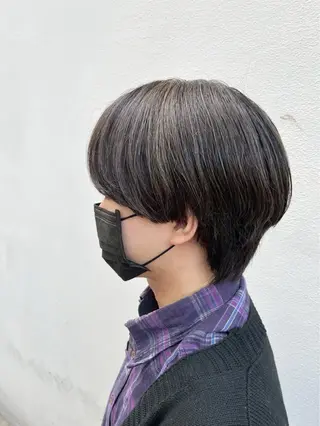 ショート 🪼モモカ/デザイン ハイトーン🪼⟡.·のヘアスタイル