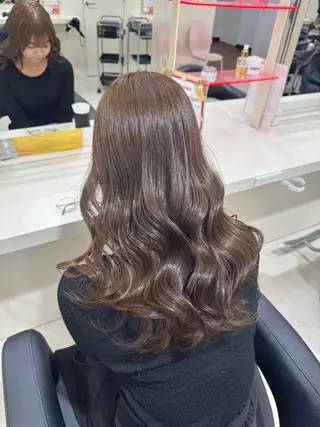 ロング カラー 🤍韓国大人っぽ ベージュMAI🤍のヘアスタイル