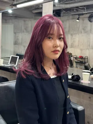 ロング カラー 心斎橋ハイトーン特化 midori🍀のヘアスタイル