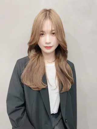 ロング 23°NADAUN所属・岐阜1番韓国ヘア/ 星羅/23°のヘアスタイル