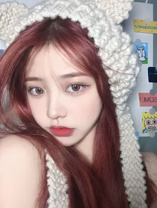 セミロング 🤍🥀韓流暖色レイ ヤー🥀🤍あやねのヘアスタイル