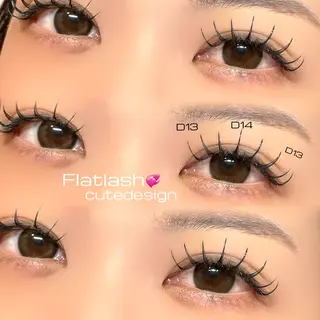 マツエク・マツパ Mell Yuuna ♡パリエク /束感のマツエク・マツパデザイン