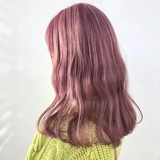 ミディアム カラー ANNA /艶髪/ハイトーンのヘアスタイル