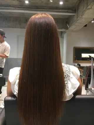 ロング カラー パーマ 髪質改善ULTOWA ✨松井　美幸のヘアスタイル