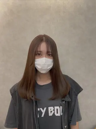 セミロング カラー ［パサつき改善］＊ 髪質改善ケアサロン＊のヘアスタイル