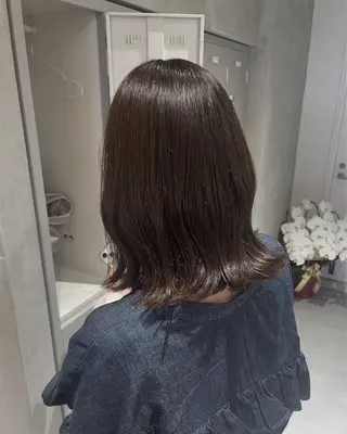 ミディアム カラー 加藤 未夢のヘアスタイル