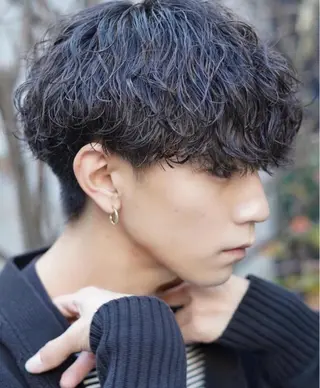 ショート パーマ fifth天神メンズ パーマ/虎太郎のヘアスタイル