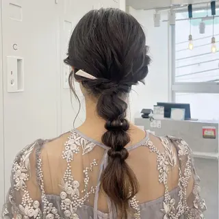 ロング ヘアアレンジ ユイナ 🕊NaVI ベージュ/透明感のヘアスタイル