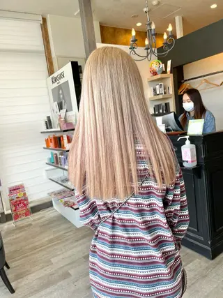 ロング カラー 田中   麗彩也のヘアスタイル