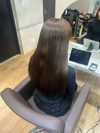 ロング カラー AIRI/難波/ ハイトーン/髪質改善のヘアスタイル
