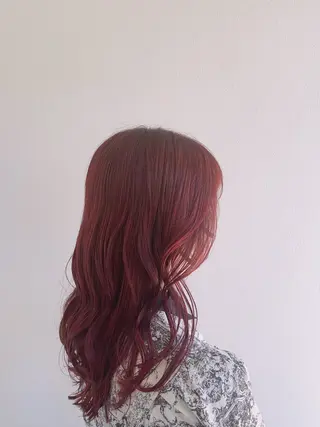 ロング カラー ヘアアレンジ 田中  愛のヘアスタイル