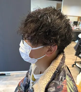 パーマ メンズ 髪質改善&ストレート ‪✂︎‬鈴木青樹のヘアスタイル