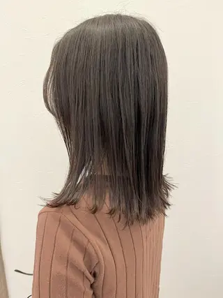 ミディアム Agu hair time所属・time_ メラニーのヘアスタイル