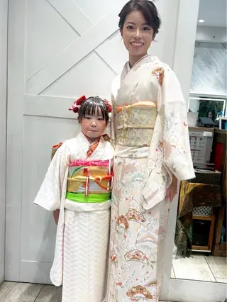 キッズ 白髪ぼかしハイライト 着付けヘアアレンジのその他イメージ