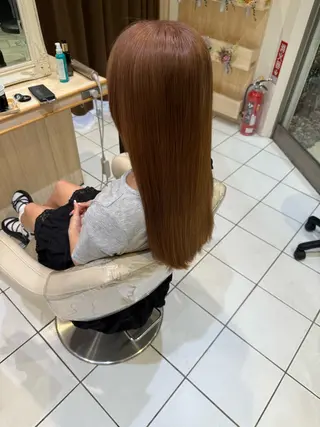 ロング カラー 🫐暗髪ツヤカラー/ モテ髪/小林🫐のヘアスタイル