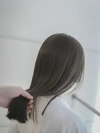 セミロング カラー 老田 晋也のヘアスタイル