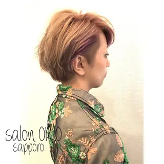 ショート カラー 平川 友希子のヘアスタイル
