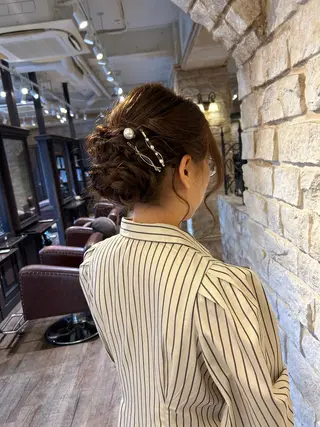 ヘアアレンジ Mei /オリーブ カラー/アレンジのヘアスタイル