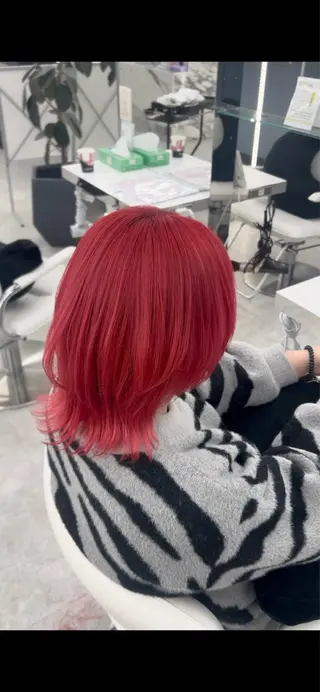 ミディアム カラー ブリーチなしダブル カラー特化🫧きののヘアスタイル