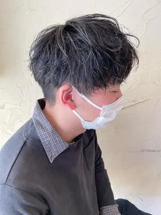 ショート パーマ メンズ メンズ特化/パーマ指 名No.1/百瀬太郎のヘアスタイル