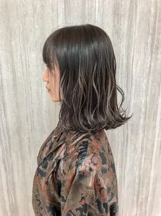 ミディアム カラー パーマ 💎髪質改善💎似合 わせカット✄穂積拓斗のヘアスタイル