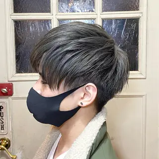 ミディアム カラー メンズ BRITS 渡辺 菜々子のヘアスタイル