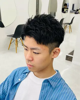 ショート メンズ 👑メンズ/パーマ/ 小島桐弥👑のヘアスタイル