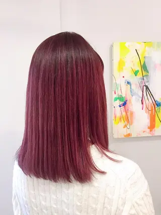 ミディアム カラー 💘透明感カラー💘 沖本 将宏のヘアスタイル