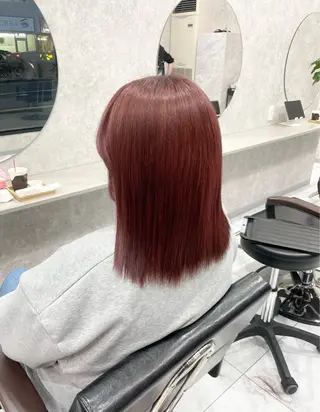 ミディアム 🦋ハイトーン🦋 石山 希理🦋のヘアスタイル