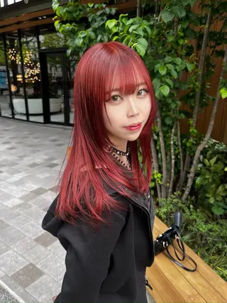 セミロング カラー TOTA 唯一無二カラーのヘアスタイル