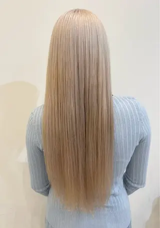 ロング カラー レイヤー/韓国 ハイトーン興津史弥のヘアスタイル