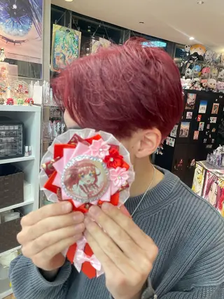 ショート 💖推しカラー💖 オタク美容師✂ゆづきのヘアスタイル