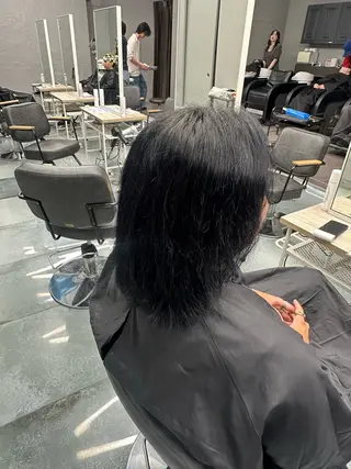 ミディアム カラー eyelist : shiho.:*☆のヘアスタイル