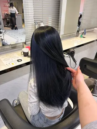 ロング カラー 透明感ベージュカラー 🪞上野🪞AIのヘアスタイル