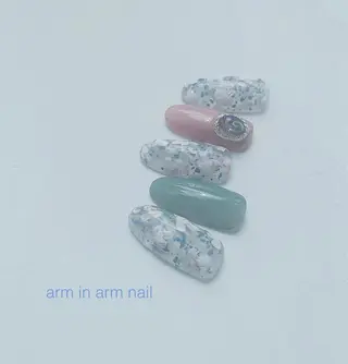 ネイル arm in arm ︎✿Yamamotoのマツエク・マツパデザイン
