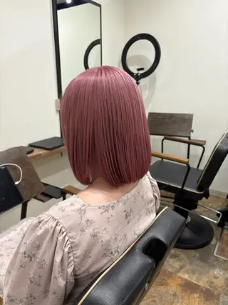 ミディアム CHESS所属・星 優南のヘアスタイル