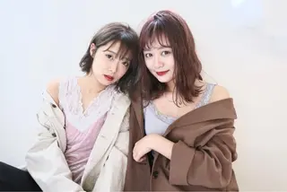 ミディアム カラー annuy所属・annuy 。のヘアスタイル