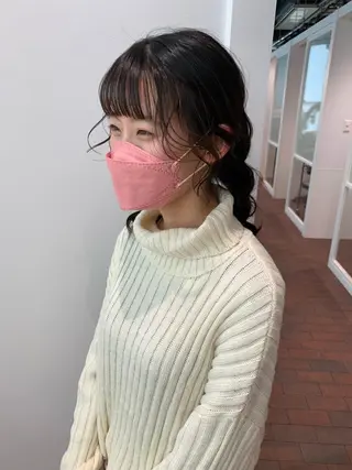 ミディアム ヘアアレンジ Sill所属・片岡 由依のヘアスタイル