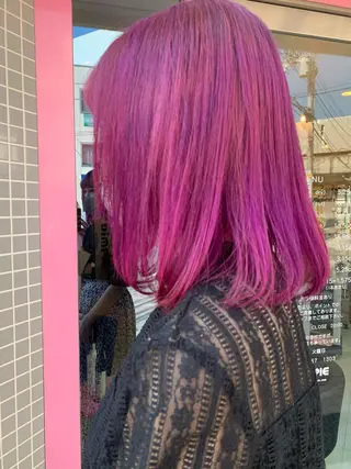 セミロング カラー DiMPlE  ディンプル所属・🌸スタイリスト 山浦美恵のヘアスタイル