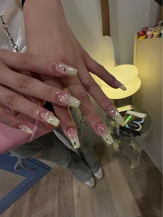 ネイル 韓国ワンホンネイル 🐈‍⬛natsuのネイルデザイン