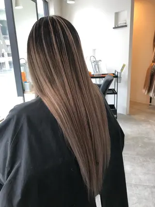 ロング カラー 下妻 カラーエクステ難波のヘアスタイル