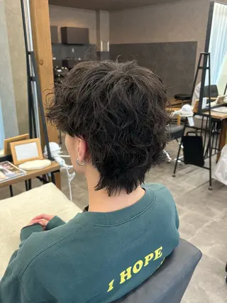 ミディアム パーマ メンズ momo 【🚹 メンズモデル様募集】のヘアスタイル
