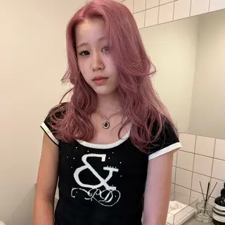 セミロング 舟橋耀/ブリーチカラ ー/レイヤーカットのヘアスタイル