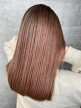 ロング カラー mimiiy梅田 中崎町ハイトーンのヘアスタイル