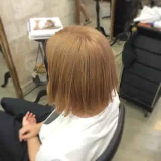 ミディアム カラー インナーカラー/天神 ブリーチ/吉田のヘアスタイル