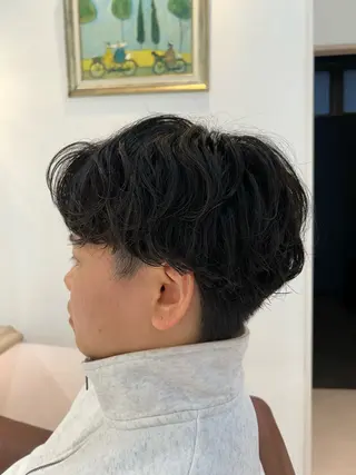 ショート パーマ オレンジポップ流山おおたかの森店所属・二本柳 愛里のヘアスタイル