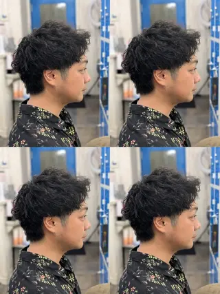 メンズ パーマ メンズパーマ/顔周り レイヤーカット/えののヘアスタイル