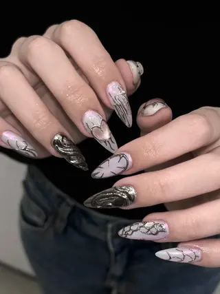 ネイル moca  心斎橋店所属・moca心斎橋店 Aina🐈‍⬛🤍のネイルデザイン