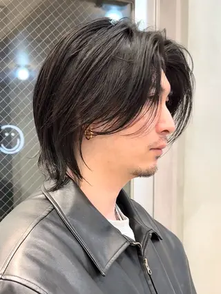 ミディアム メンズ nico TOKYO所属・ニュアンス/ センターパート/イノのヘアスタイル