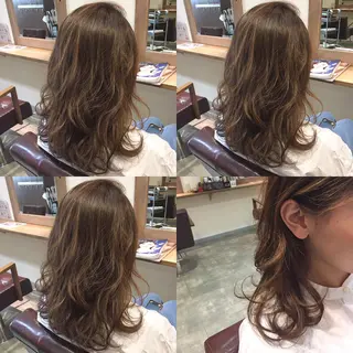 セミロング カラー hair salon Ranun髪質改善のヘアスタイル